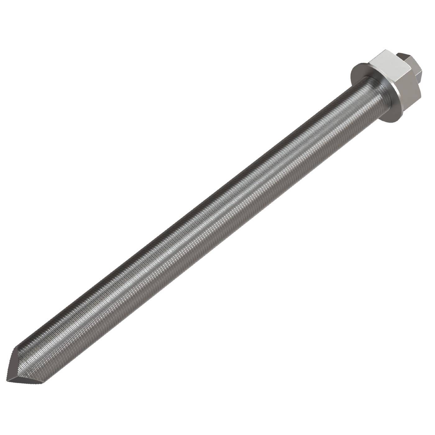 Lumonic Ankerstange M24 x 300 Verzinkt I Zur Verwendung als Keilanker, Metalldübel, Bolzenanker, Blitzdübel I Für verschiedene Arten Durchsteckmontagen
