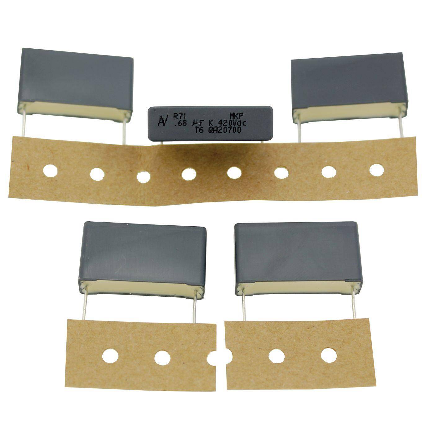 Arcotronics MKP Folien Kondensator | 0,68µF 220V DC I 2-Pin Anschluss I 2-Pin I 0,68uF, 680nF I Kondensator für Frequenzweichen von Lautsprechern oder zur Entstörung von elektrischen Geräten