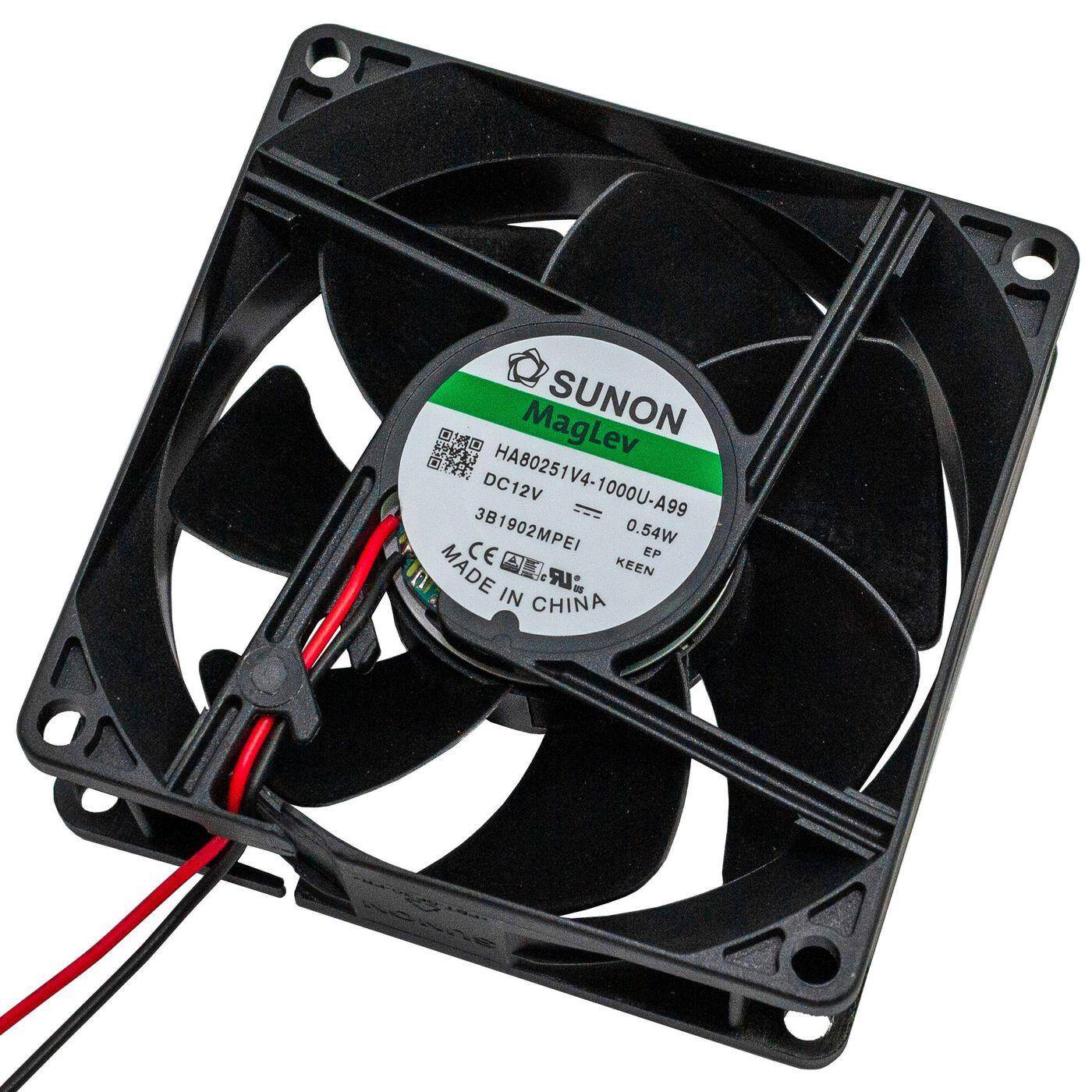 Fan 12V DC 0,48W 80x80x25mm 40,6m³/h 2000U/Min 40,6m³/h Sunon HA80251V41000UA99