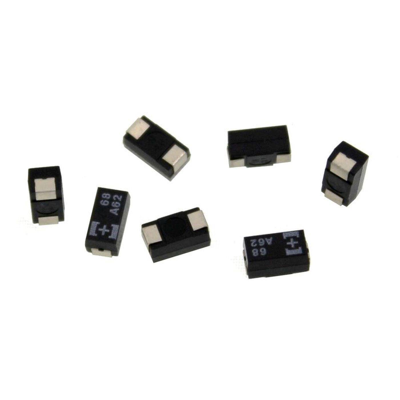 SMD Elko Kondensator 68µF 10V | Elektrolytkondensator bis zu einer Temperatur von 105°C | 6x3,2mm | 68uF 10TPB68MC Sanyo Denki
