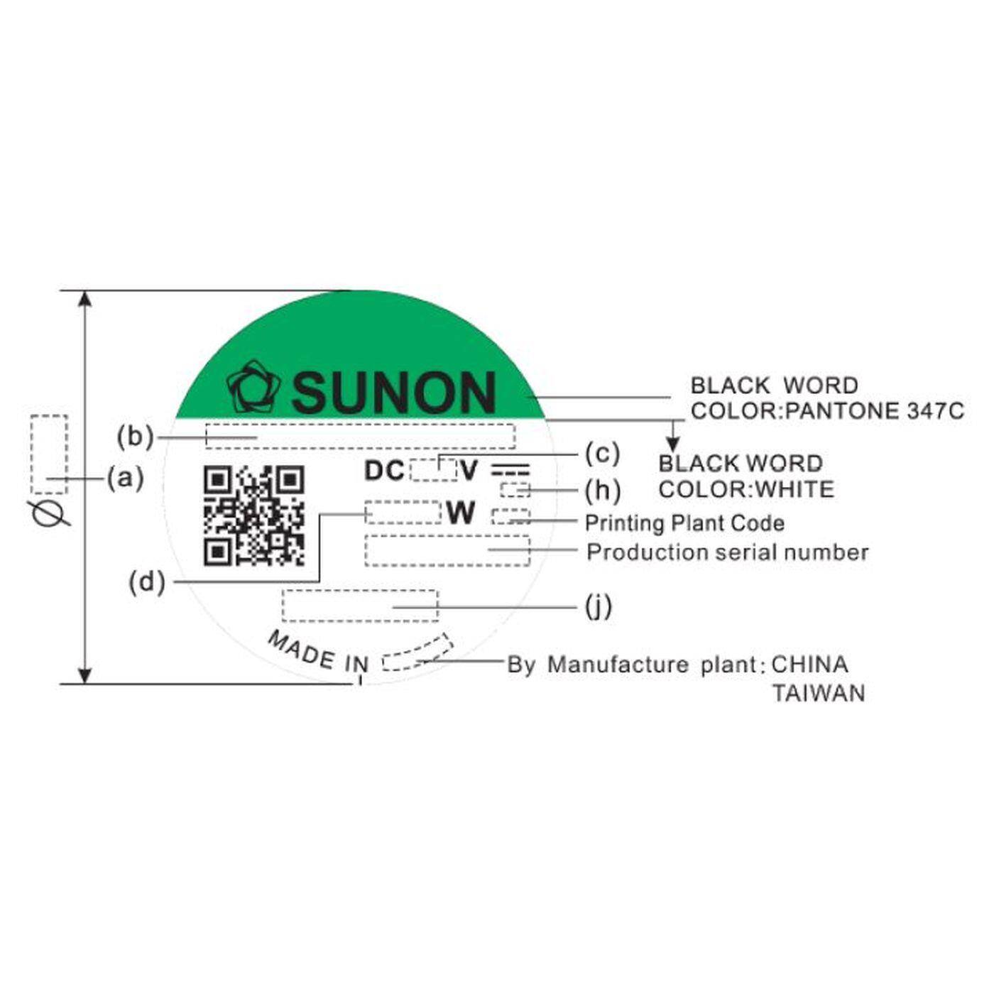Fan 12V DC 0,96W 40x40x10mm 12m³/h 6100U/Min 12m³/h Sunon EE40101S21000U999