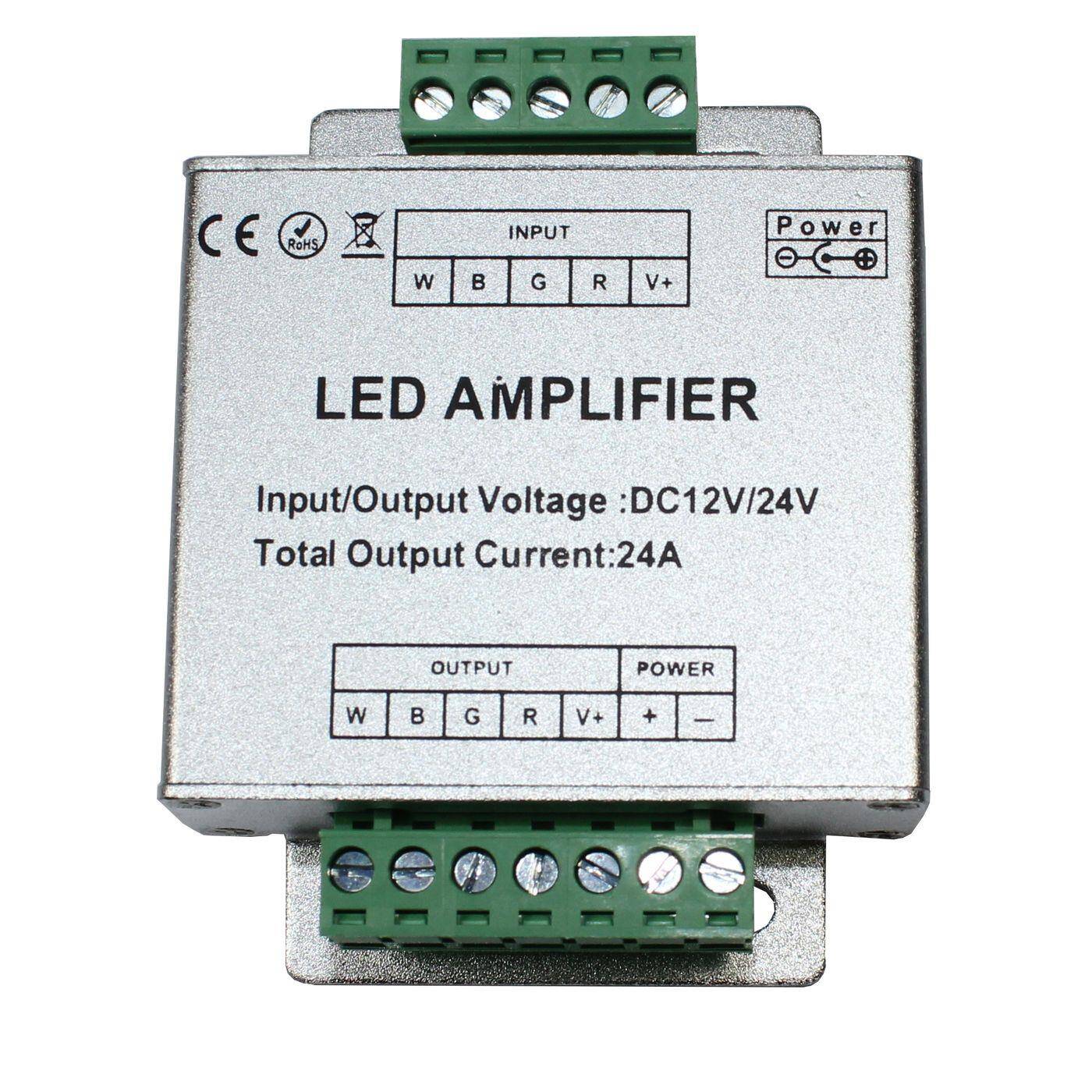 RGBW LED Signal amplifier 12...24V 576W 5-Pin; RGB+W