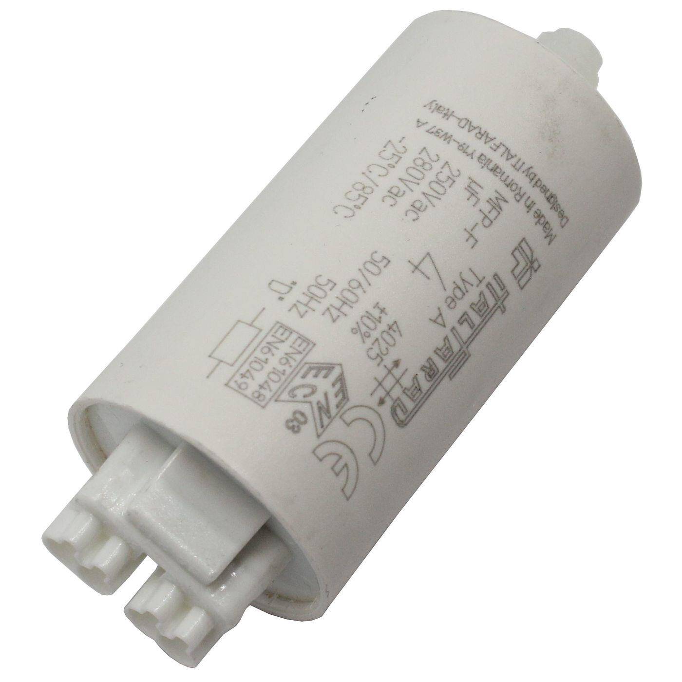 Capacitor 4µF 250V 30x53mm Push-In Italfarad 4uF