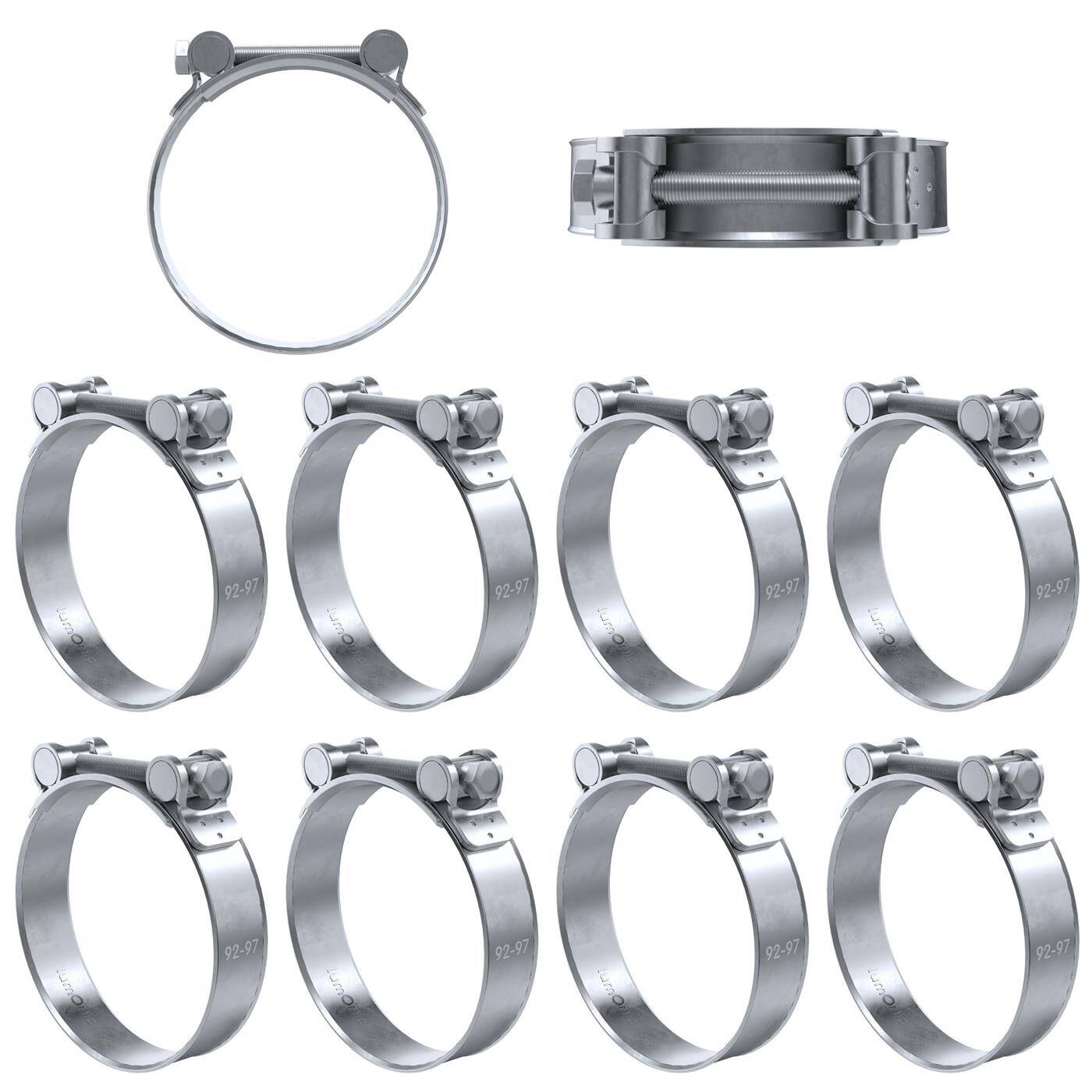 10x Lumonic Gelenkbolzenschelle 92-97mm  Auspuffschelle für Bau PKW LKW