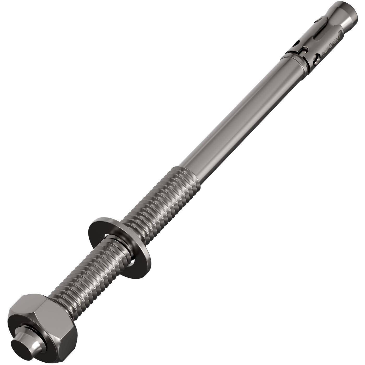 Lumonic Schwerlastdübel M10 x 140mm | hochwertige Edelstahl V2A Keilanker | Durchsteckmontage,  | Betonanker, Schwerlastanker | für Überdachungen, Geländer, Regale, Trennwände