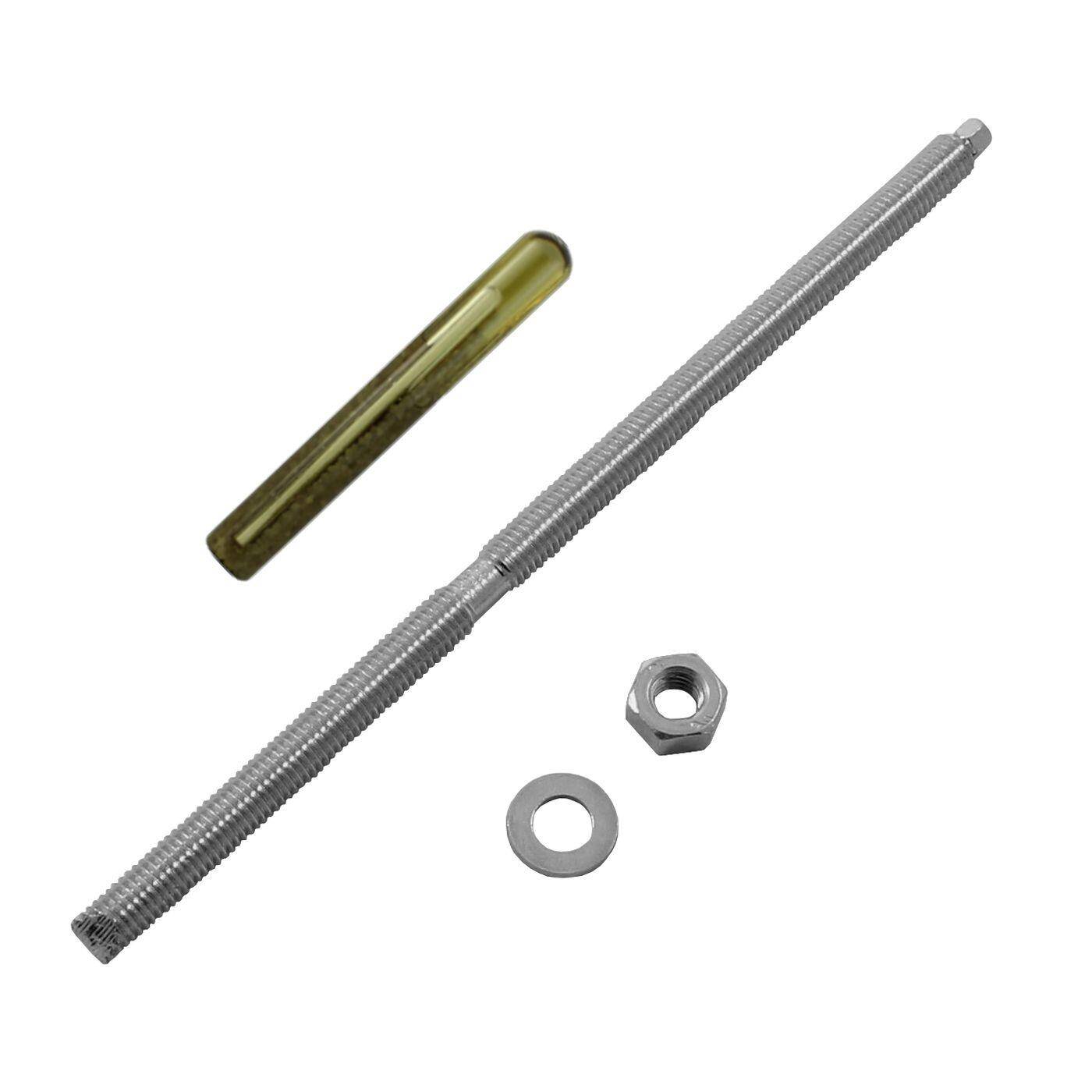 Lumonic Ankerstange + Verbundankerpatrone M8 x 190 Edelstahl A4 I Zur Verwendung als Keilanker, Metalldübel, Bolzenanker, Blitzdübel I Für verschiedene Arten Durchsteckmontagen