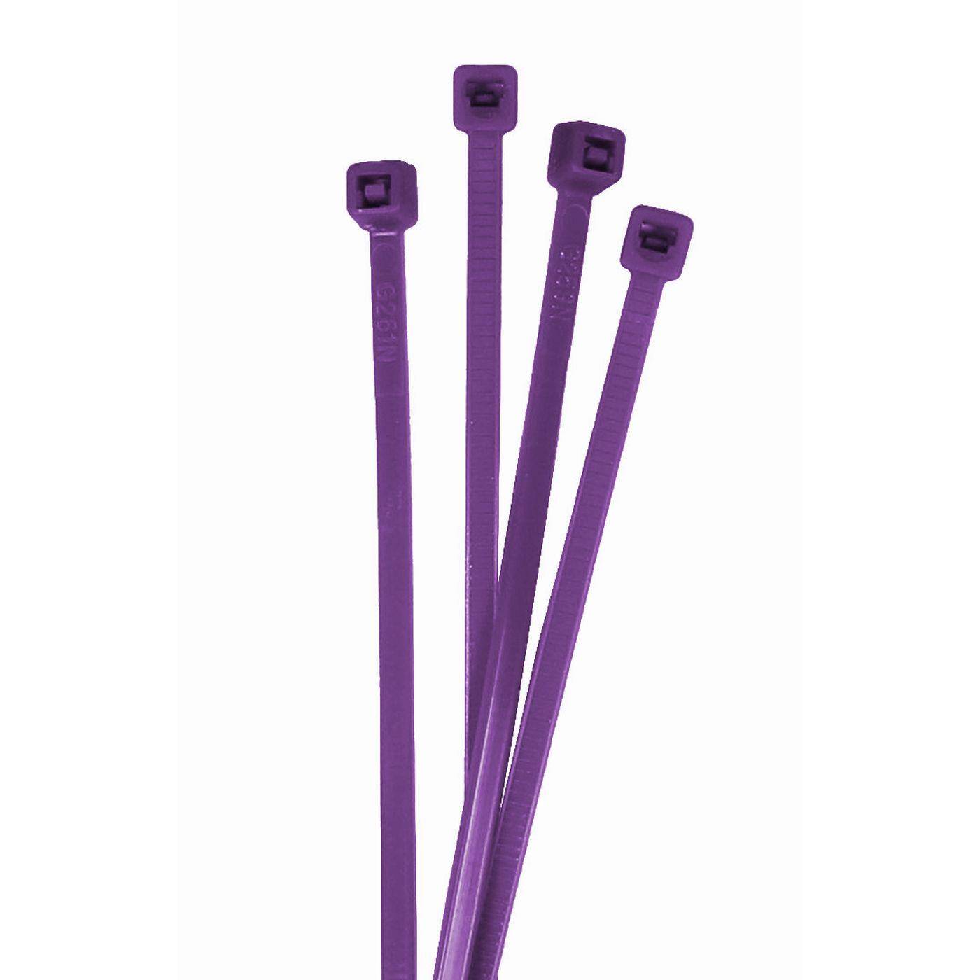 100x Kabelbinder 100 x 2,5mm Lila 8,2kg PA6.6 Polyamid Industriequalität 100x Kabelbinder 100 x 2,5mm Lila 8,2kg PA6.6 Polyamid Industriequalität