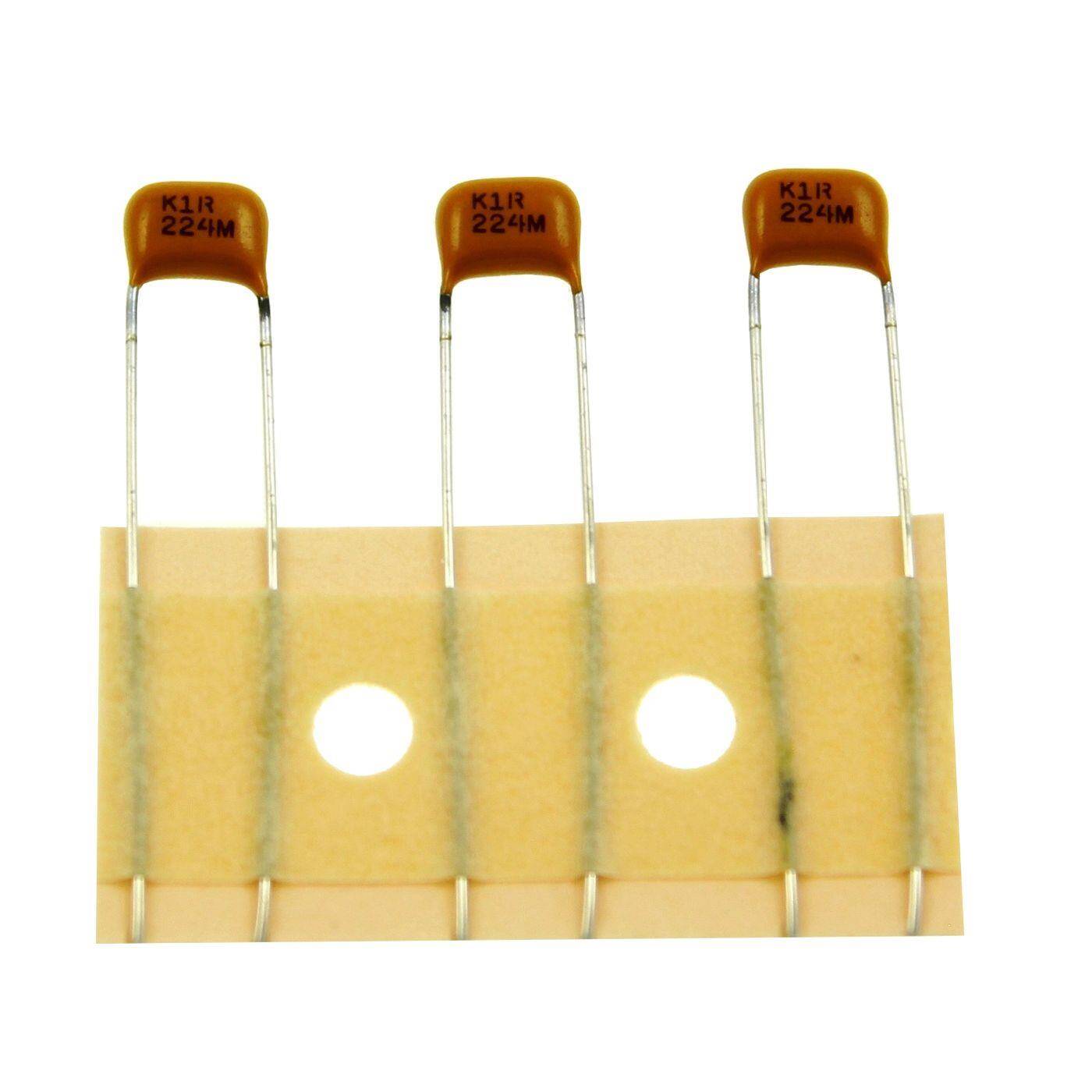 Ceramic Capacitor 220nF 100V DC Kemet C330C224M1R5CA-C7303 d2,5x6mm 220000pF