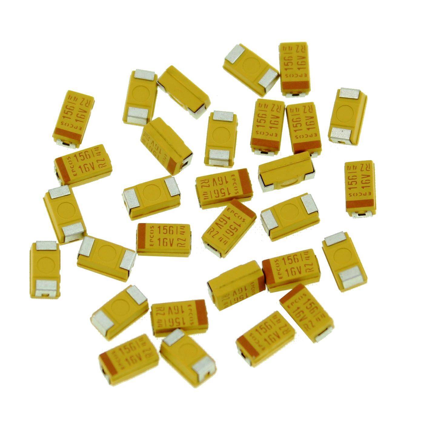 Tantal Kondensator SMD C 15µF 16V 125°C 6x3,2mm Kemet B45196H3156K309 15uF
