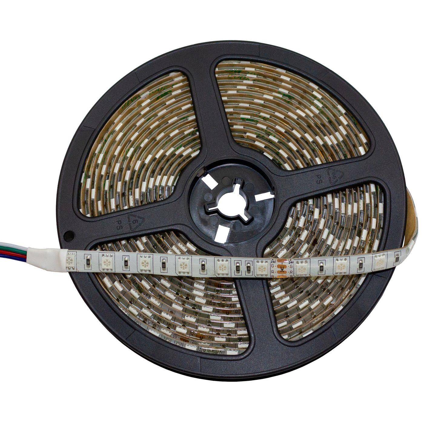 Lumonic LED Strip 5m RGB LED Leiste 24V IP65 300LEDs 60 LED/m SMD5050 I farbwechsel LED Streifen I LED Stripe 500cm, LED Band, LED Lichtband
