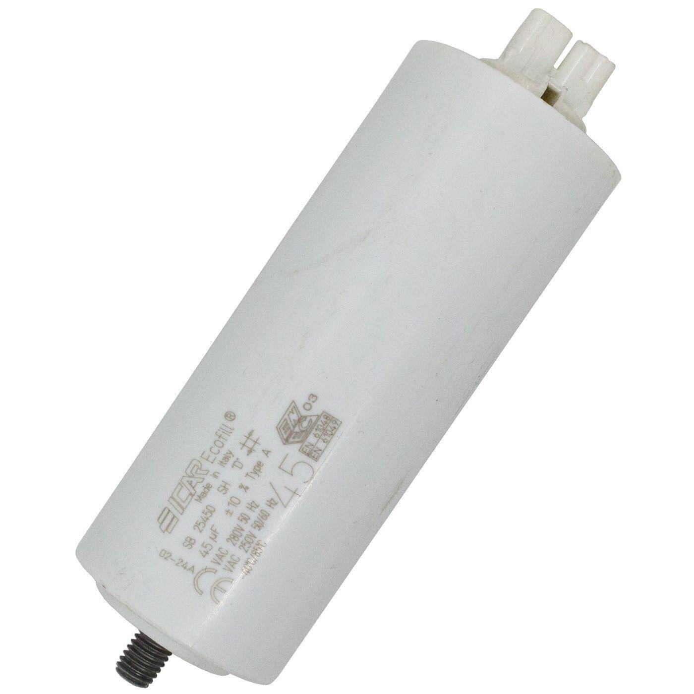 Starting capacitor Motor capacitor 45µF 280V 45x113mm Special  ICAR 45uF
