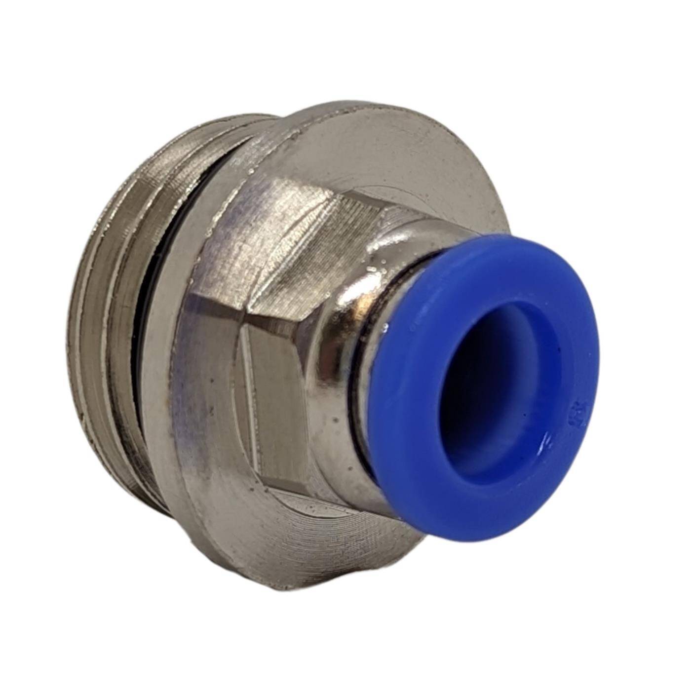 PU Schlauch Steckverbinder Fitting mit Außengewinde 8mm*1/2Zoll gerade Schnellverschluss pneumatischer Steckverbinder Schlauchverbinder Druckluft & Automatisierung