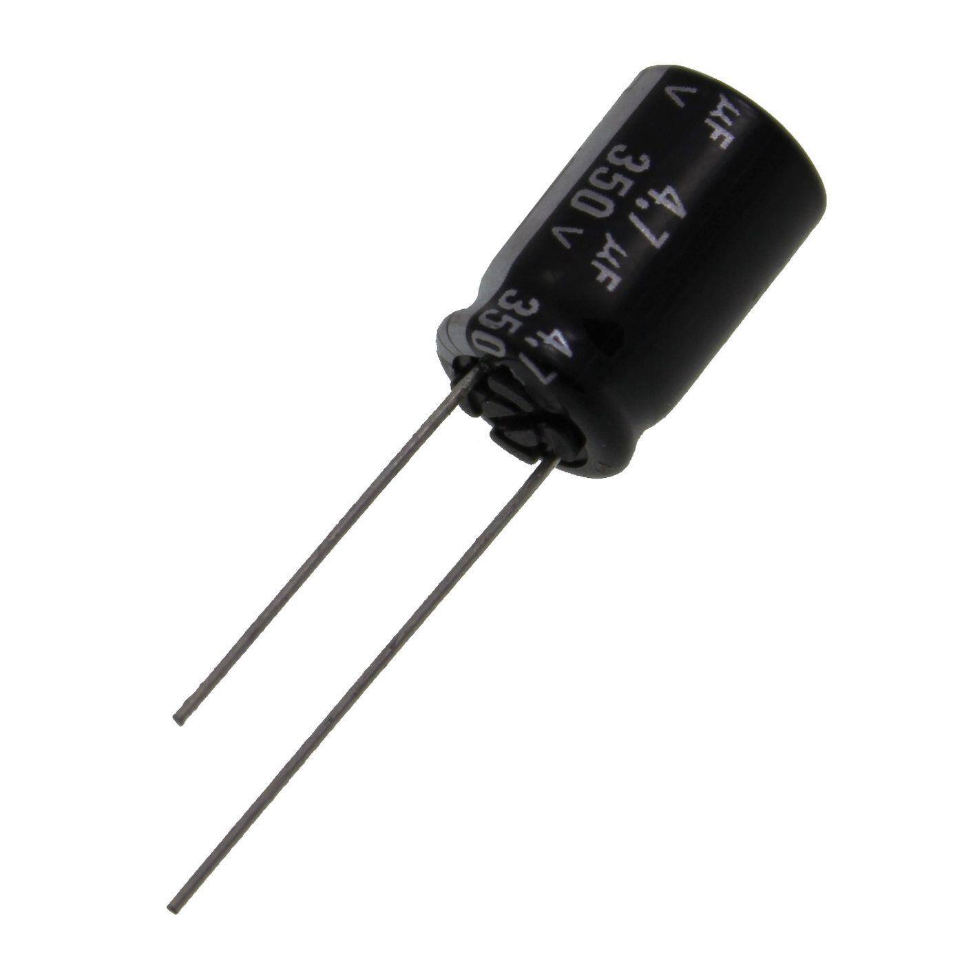 Elko Kondensator Radial 4,7µF 350V | Elektrolytkondensator bis zu einer Temperatur von 85°C | 10x16mm | 4,7uF ECA2VHG4R7 Panasonic