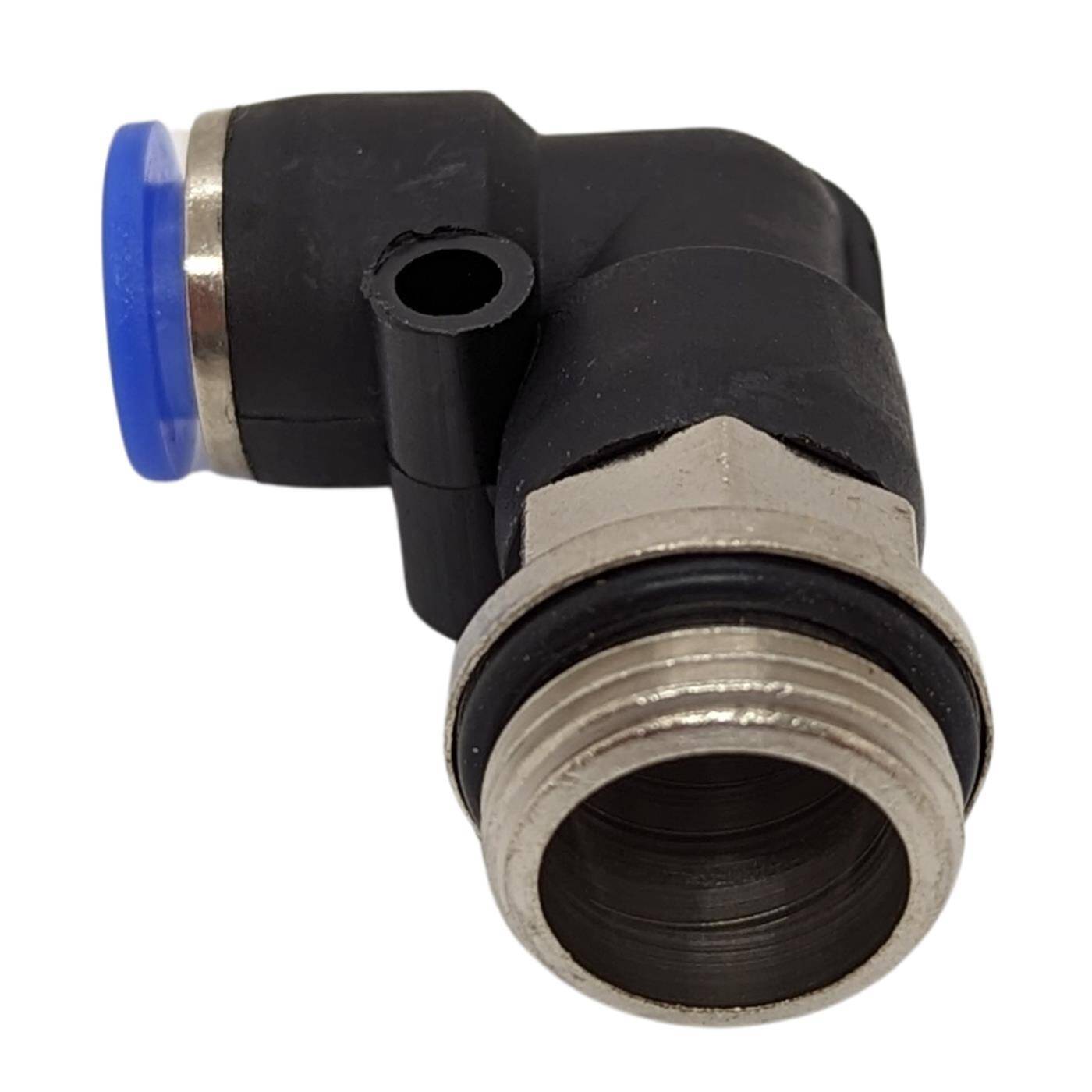 PU Schlauch 90° Steckverbinder Fitting mit Außengewinde 8mm*3/8Zoll Winkel-Verbinder L-Steckverbinder pneumatischer Steckverbinder Fitting Druckluft & Automatisierung