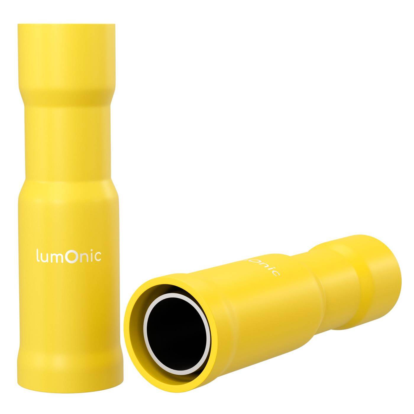 Lumonic 25x Rundsteckhülse 4,0-6,0mm² | , 5mm | Rundsteckhülsen für Rundstecker 5mm | Kabelverbinder, Kabelschuhe isoliert | KFZ, Motorrad, Elektrik