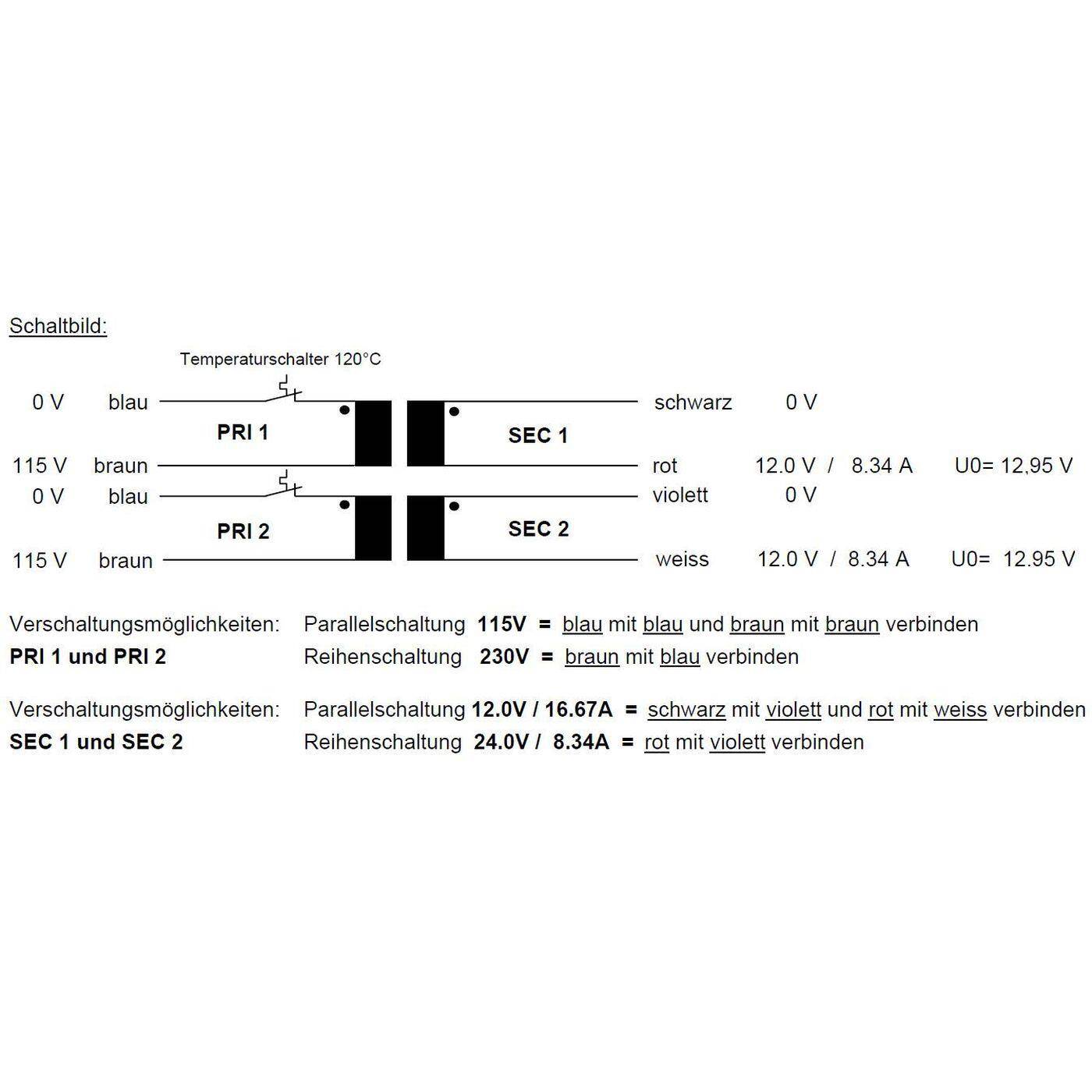 Toroidal transformer 200VA 2x115V 2x12V 24V Lumonic RSO-825038 Toroidal transformer 200VA 2x115V 2x12V 24V Lumonic RSO-825038