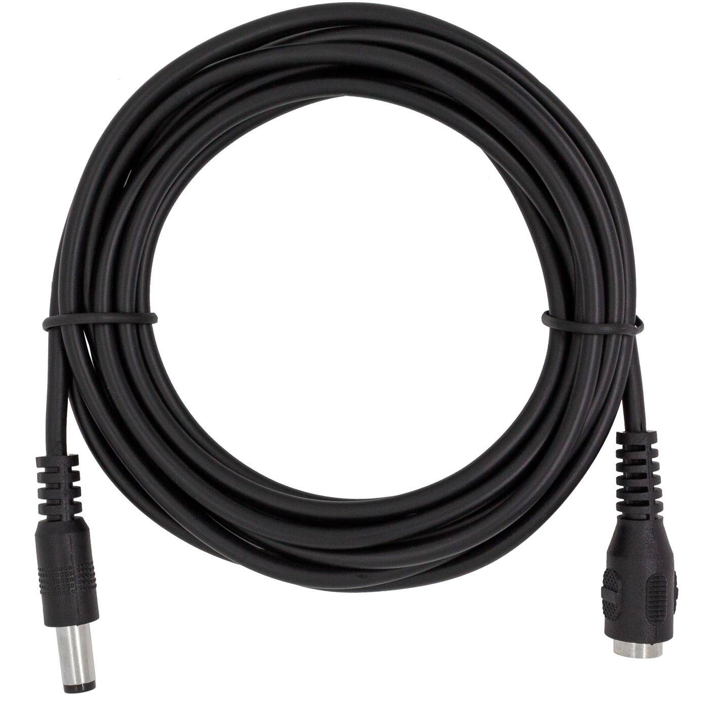 2,5m LED DC Verlängerungskabel DC Buchse + DC Stecker 5,5/2,1mm Schwarz