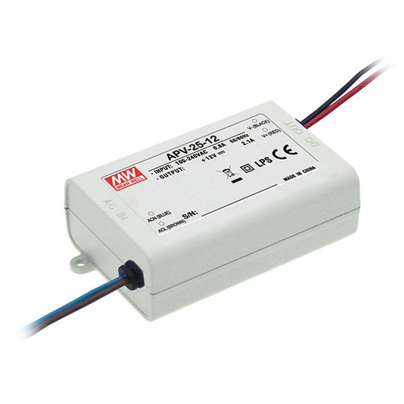 MEAN WELL APC-25-1050 25W 1050mA 9...24VDC Konstantstrom LED Netzteil