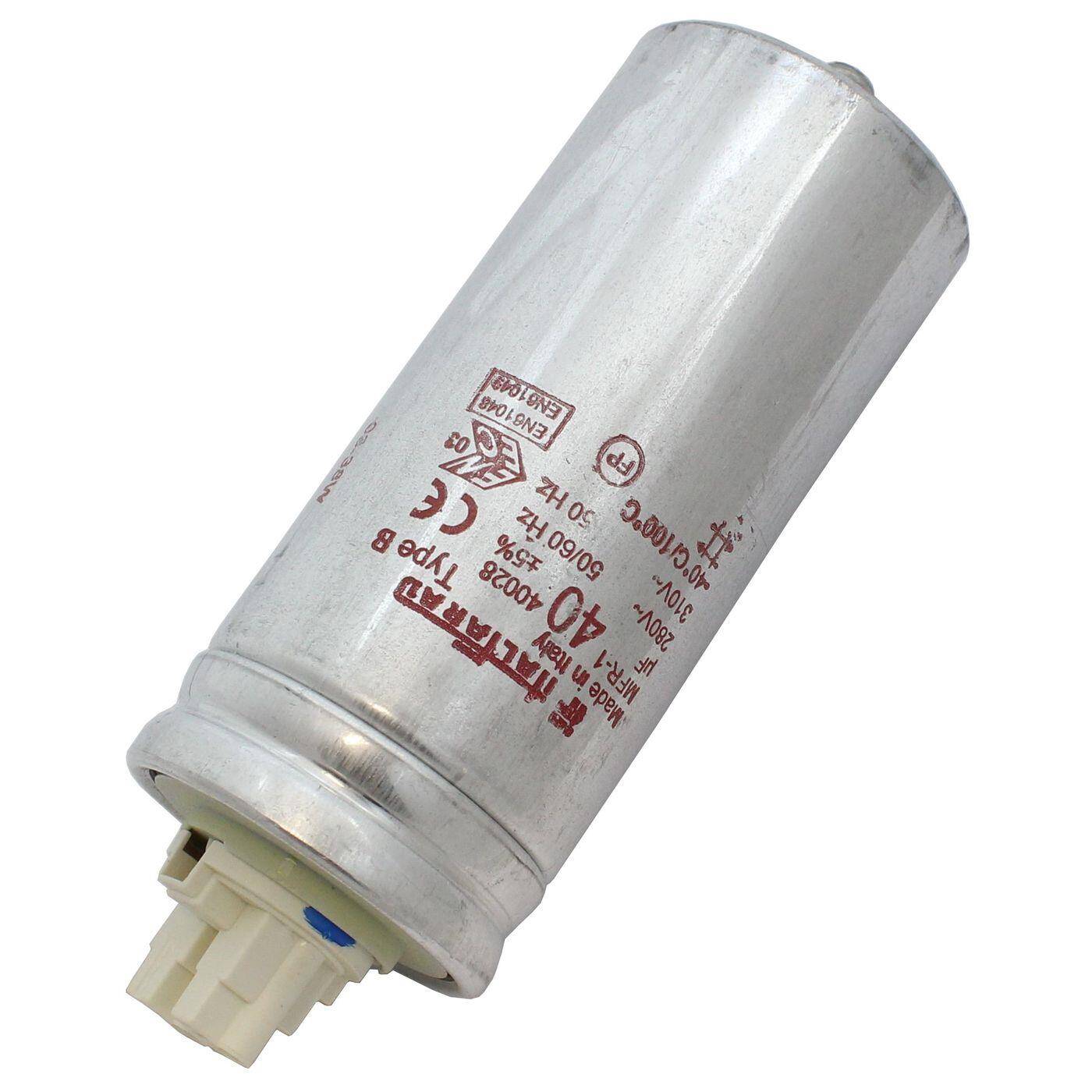 Capacitor 40µF 280V 50x103mm Push-In Italfarad 40uF Capacitor 40µF 280V 50x103mm Push-In Italfarad 40uF
