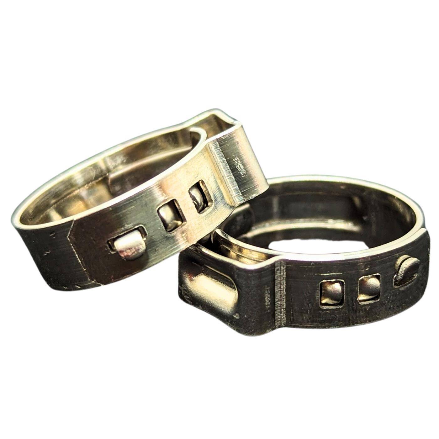 50x 1-ear clip 16,6-19,8mm V2A Stainless steel Single ear clip Hose clamp for Compressed air, Pipe systems, Garden, CAR