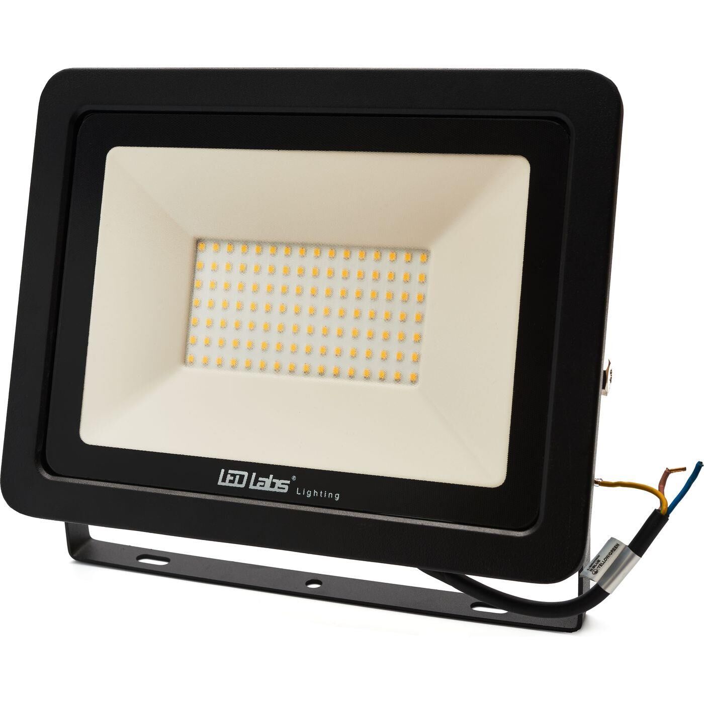 LED Floodlight Spotlight 100W 9000lm Neutral White 4000K 270x210x34mm Black -35...+55°C IP65 110° CRI 80+