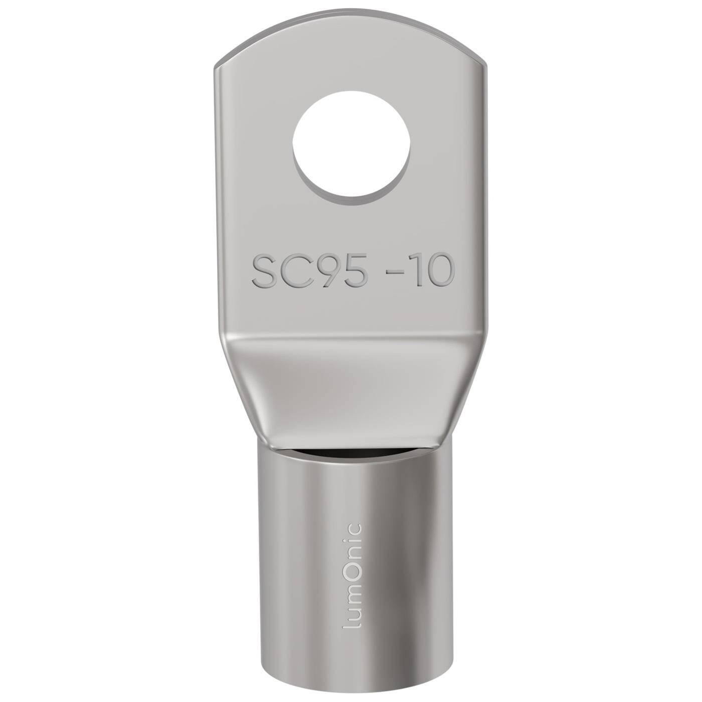 Rohrkabelschuh blank 95mm² Lochdurchmesser M10 SC95-10 Ringzunge Kupfer verzinnt