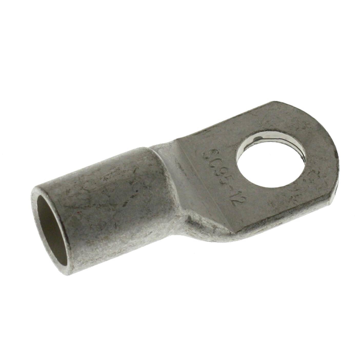 Tubular cable lug blank 95mm² Hole diameter M12 SC95-12 Ring lug Copper tinned