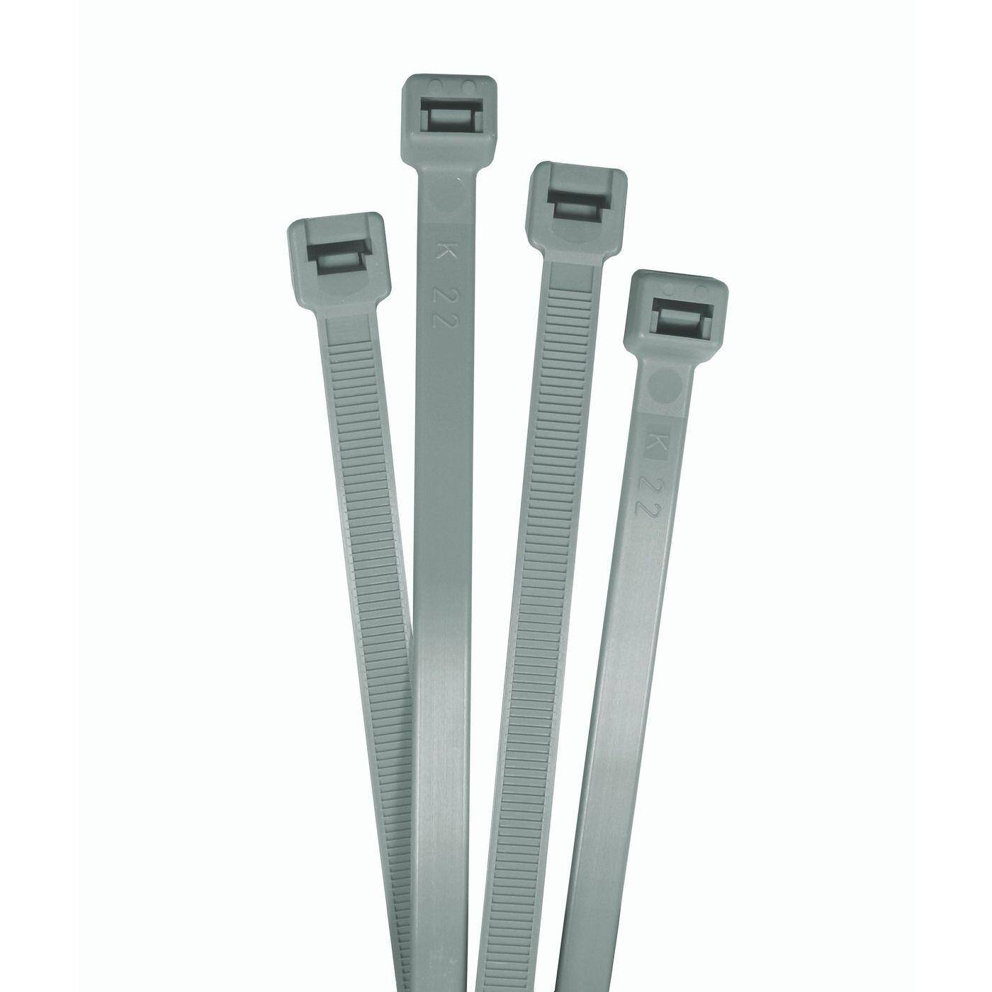 100x Kabelbinder 430 x 9mm Silber 80kg PA6.6 Polyamid Industriequalität