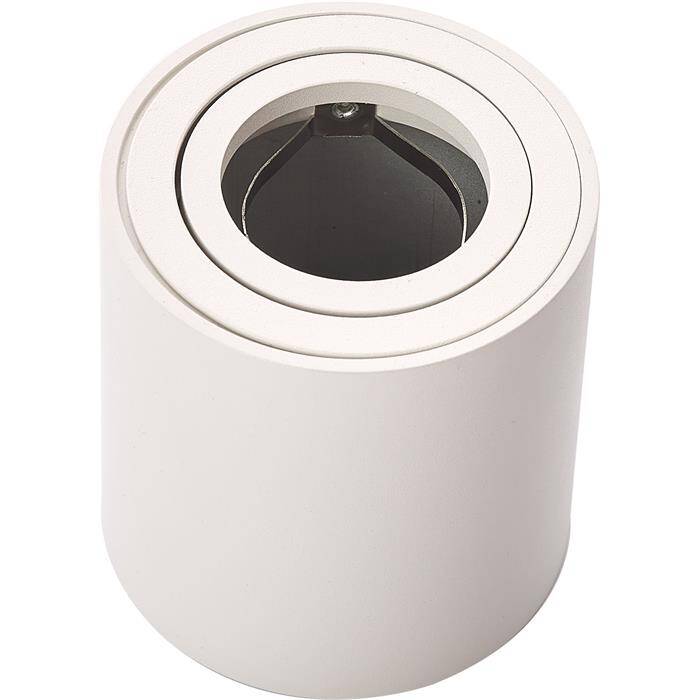 LED Aufbaurahmen Rund 80x84mm Weiß Aluminium Schwenkbar Spot GU10 MR16 LED Aufbaurahmen Rund 80x84mm Weiß Aluminium Schwenkbar Spot GU10 MR16