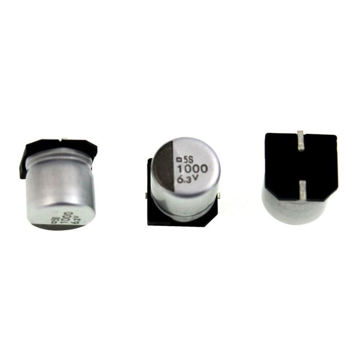 SMD Electrolytic capacitor 1000µF 6,3V 85°C EMV6R3ADA102MJA0N d10x10mm 1000uF