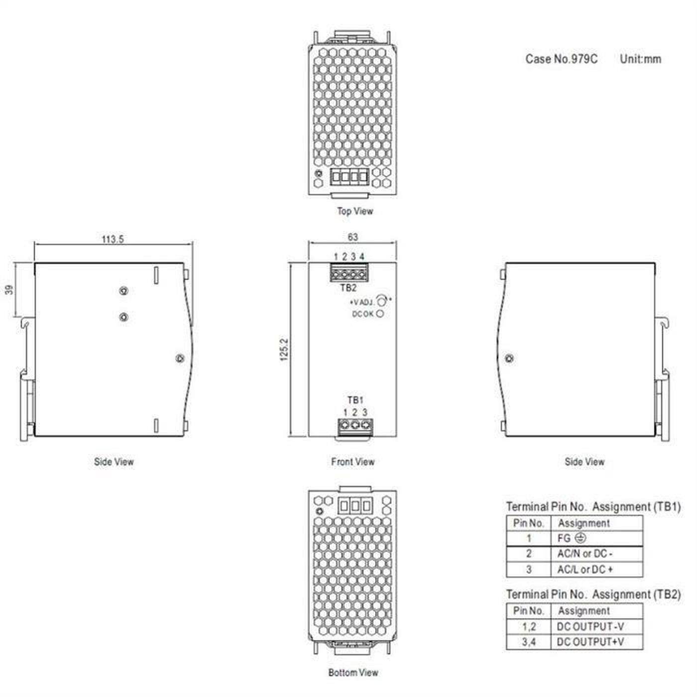 NDR-240-48 240W 48V 5A Hutschienen Netzteil