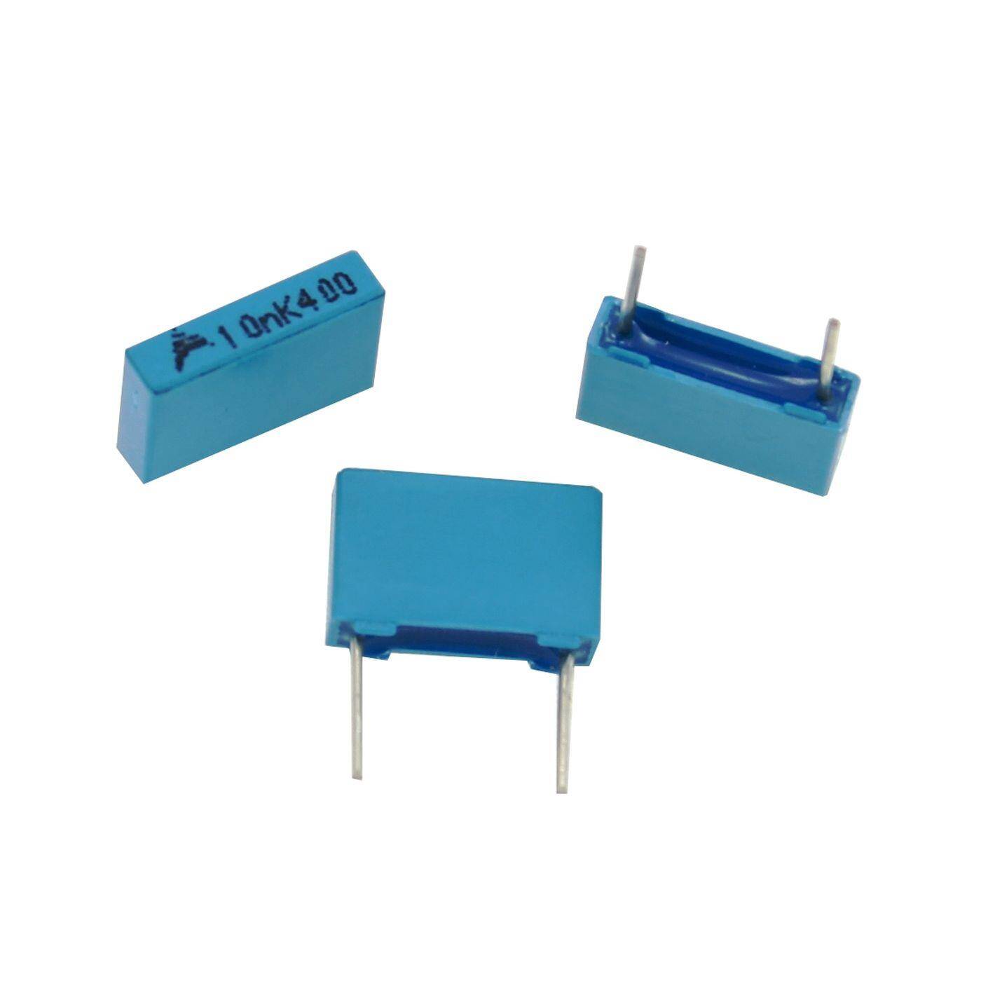 Epcos MKT Foil Capacitor | 0,01µF 400V DC I 2-Pin Connection I 2-Pin I 0,01uF, 10nF I Capacitor for crossover networks of loudspeakers or for interference suppression of electrical devices