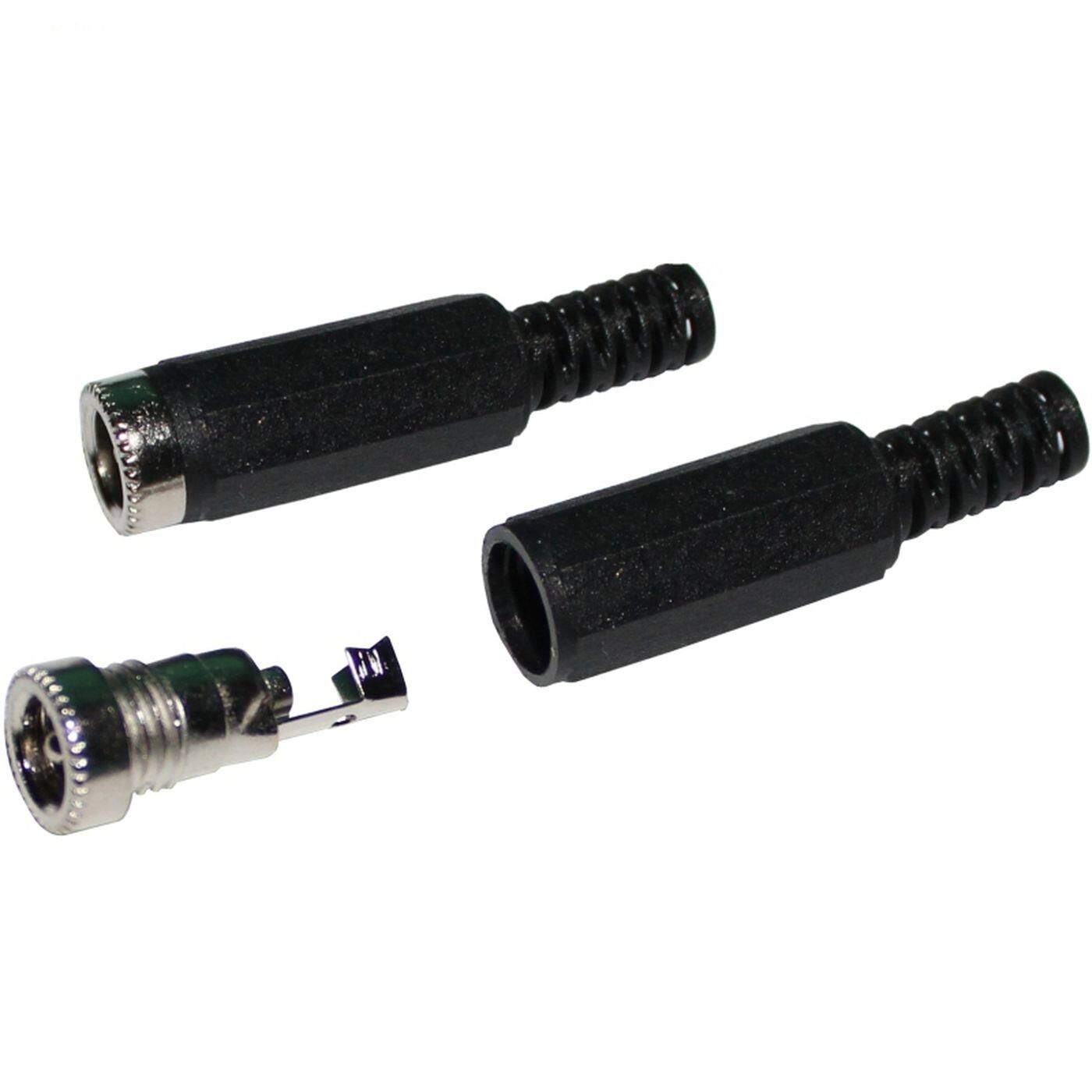 LED DC Connector with Solder connection 5,5/2,1mm Socket for single-colour LED strips 2-Pin