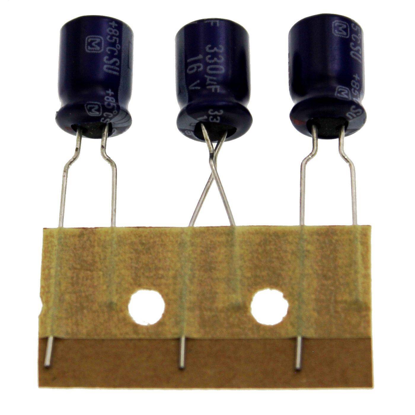 Elko Kondensator Radial 330µF 16V | Elektrolytkondensator bis zu einer Temperatur von 85°C | 8x11mm | 330uF ECEA1CU331B Panasonic
