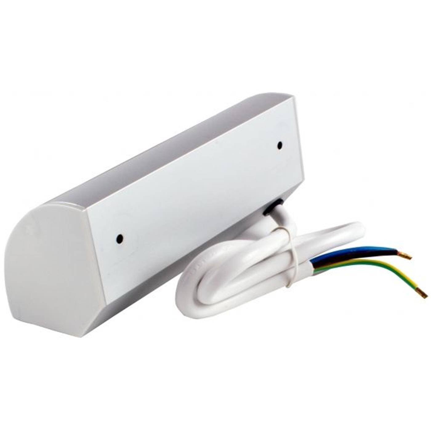 Lumonic ConerBox 2x Schuko Steckdose Tischsteckdose silber I 2 Steckdosen mit 230V max. 3600W I Größe 152 x 64 x 64mm Ideal zur Eckmontage