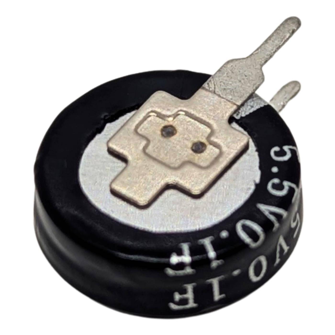 Lumonic Supercap 0,1F 5,5V V-Type | EDLC for direct use, high capacity | 5.5V monoblock - no balancing necessary | Flicker protection, backup, PLC, heating