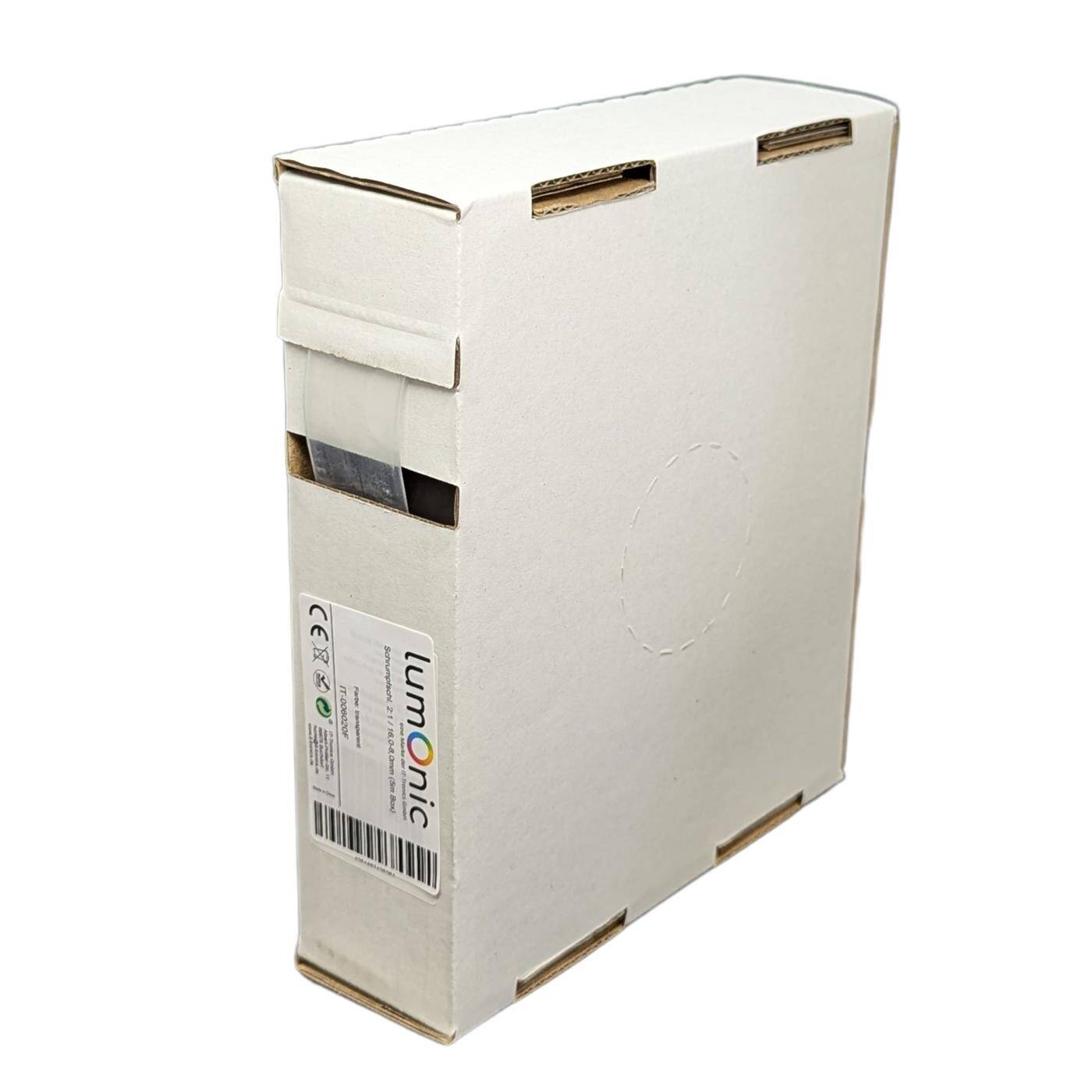 5m Schrumpfschlauch Box 2:1 16 -> 8mm Transparent Flexibel