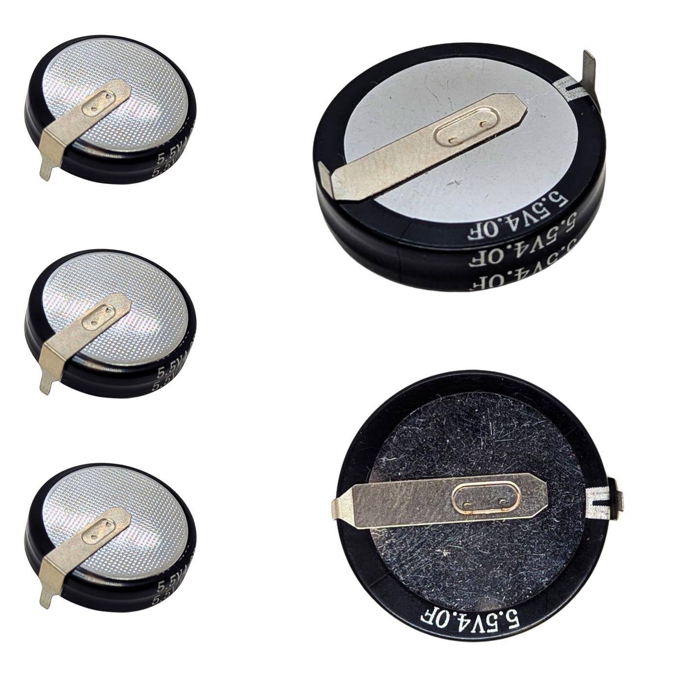 Lumonic 5x Supercap 4,0F 5,5V H-Type | EDLC for direct use, high capacity | 5.5V monoblock - no balancing necessary | Flicker protection, backup, PLC, heating