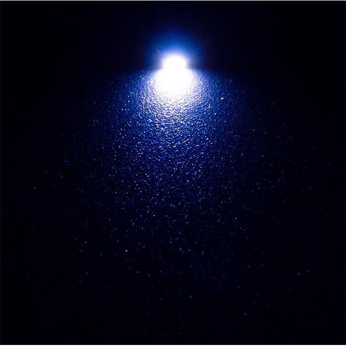 10x Superhelle LEDs SMD 1206 Blau mit Kupferlackdraht 20cm + 12V Vorwiderstand