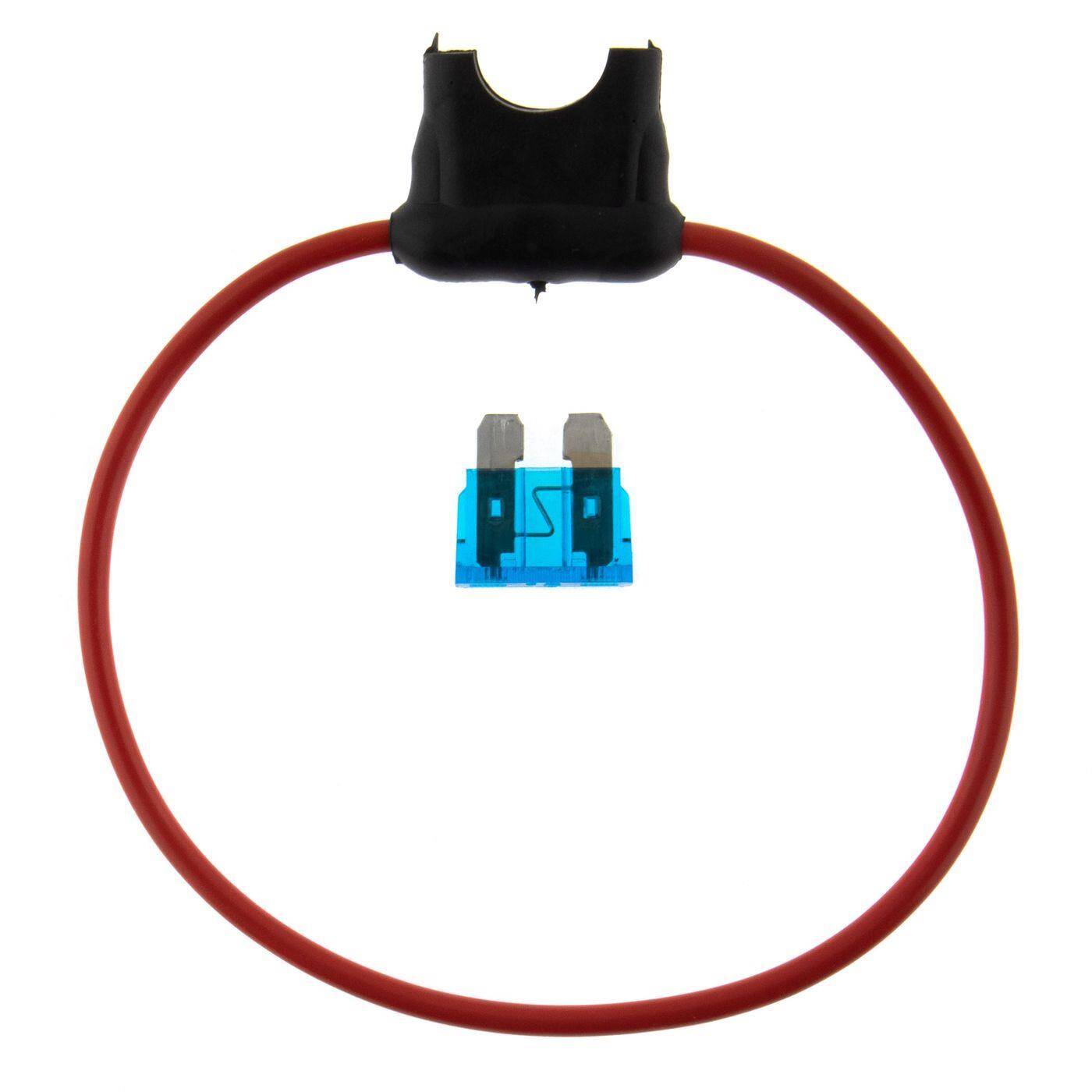 CAR Car Fuse holder + 19mm 15A Flat fuse very high quality