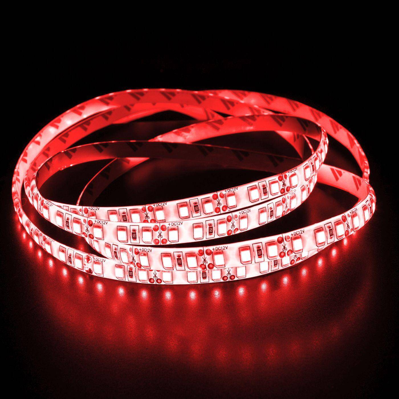 5m (500cm) LED Streifen Band Leiste 12V Rot IP65 600LEDs 120LED/m SMD3528