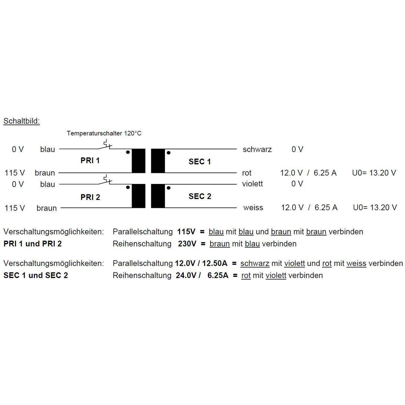 Toroidal transformer 150VA 2x115V 2x12V 24V Lumonic RSO-825032 Toroidal transformer 150VA 2x115V 2x12V 24V Lumonic RSO-825032