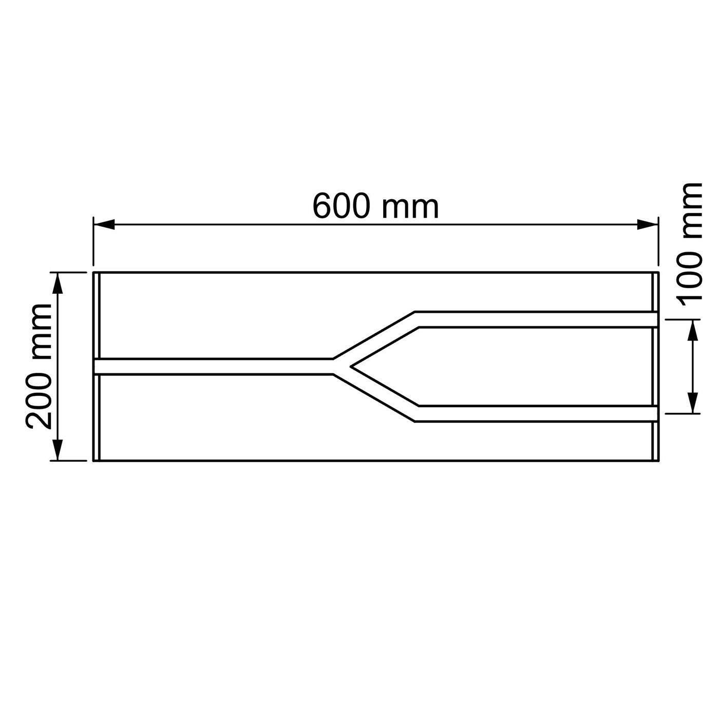 LED Drywall Panel Y-Shape 1-2-track for 12mm Strip