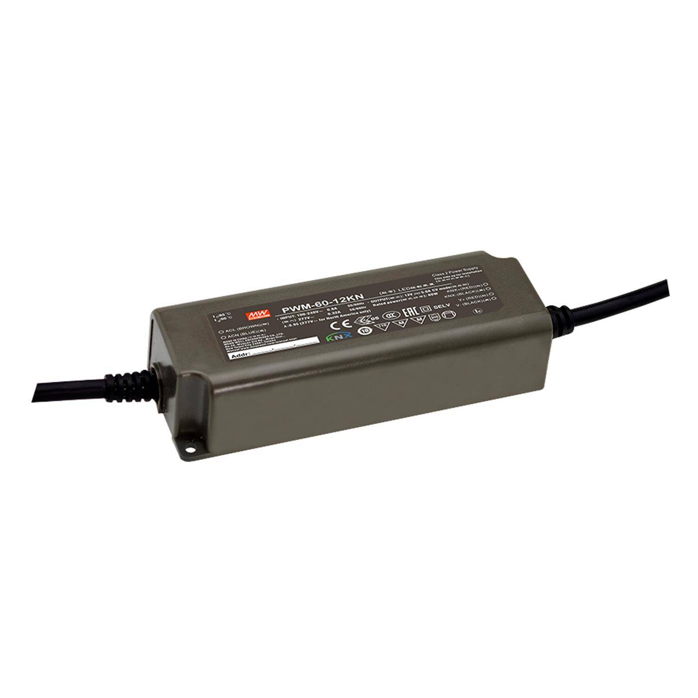 MEAN WELL PWM-60-24KN 60W 24V 2,5A LED Netzteil IP65 Dimmbar KNX PWM