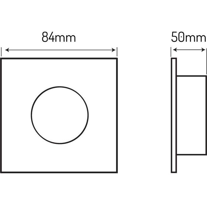 LED Einbaurahmen Bad Feuchtraum Quadratisch IP44 84x84x50mm Schwarz Aluminium Schwenkbar Spot GU10 MR16 LED Einbaurahmen Bad Feuchtraum Quadratisch IP44 84x84x50mm Schwarz Aluminium Schwenkbar Spot GU10 MR16