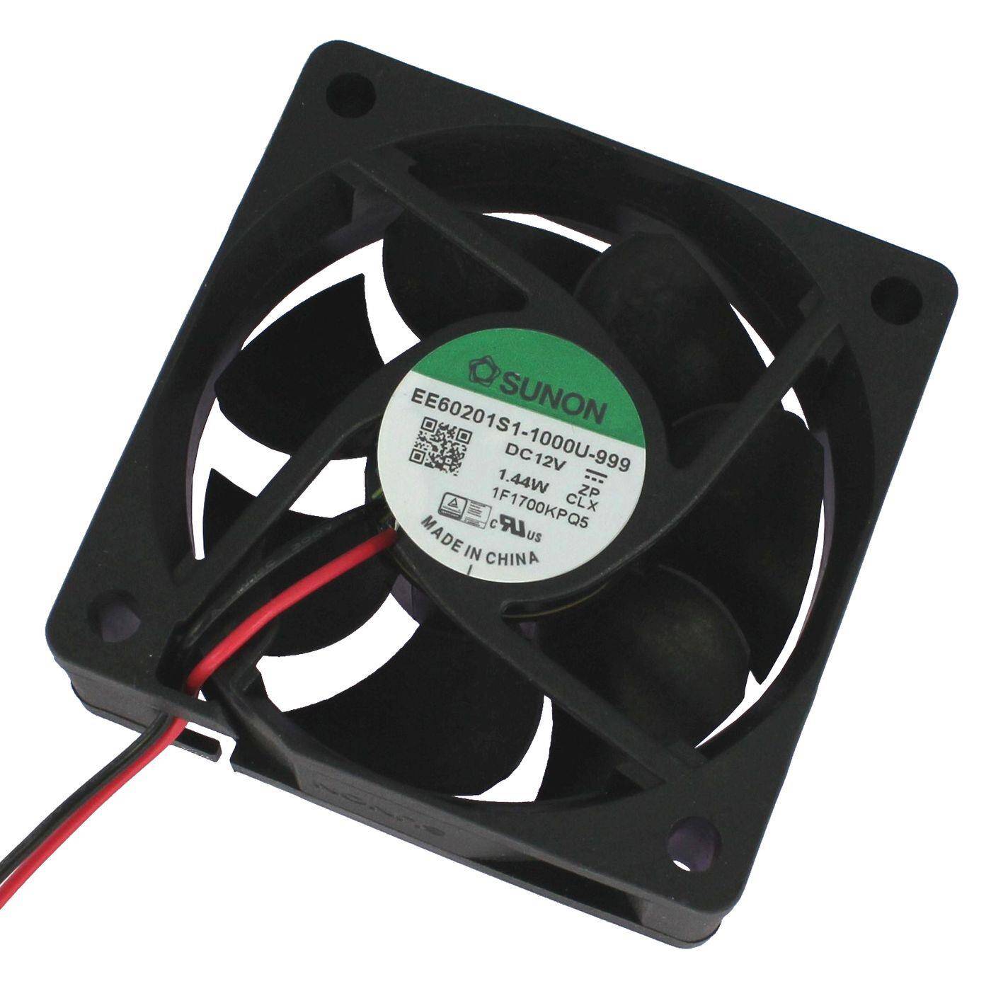 Lüfter 12V DC 1,44W 60x60x20mm 38,3m³/h 4700U/Min 38,3m³/h Sunon EE60201S11000U999 Lüfter 12V DC 1,44W 60x60x20mm 38,3m³/h 4700U/Min 38,3m³/h Sunon EE60201S11000U999