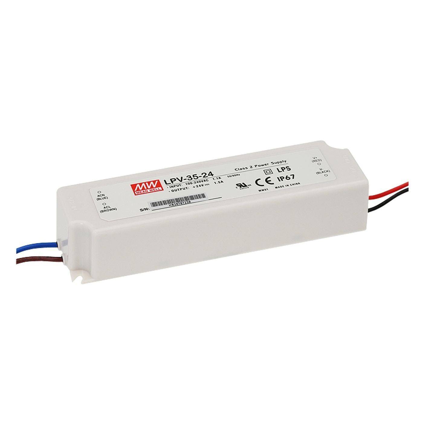 MEAN WELL LPV-35-24 36W 24V 1,5A LED power supply IP67