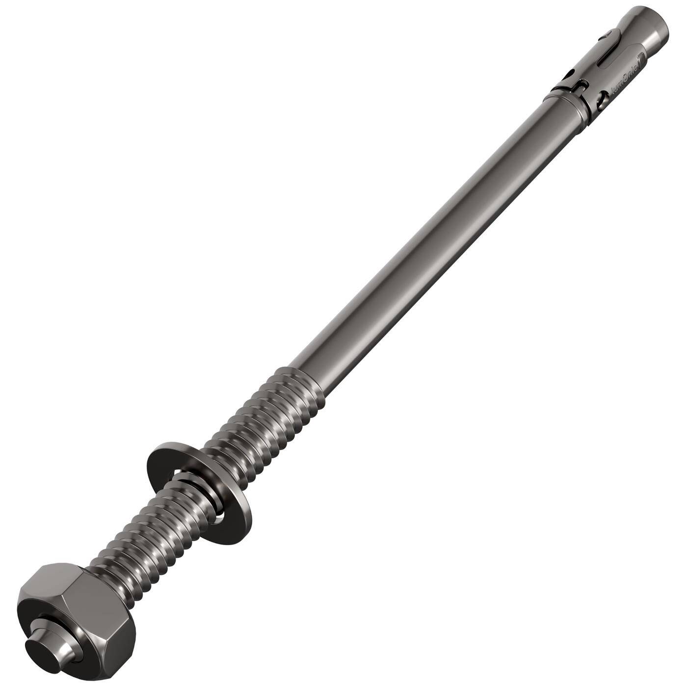 Lumonic Schwerlastdübel M16 x 280mm | hochwertige Edelstahl V2A Keilanker | Durchsteckmontage,  | Betonanker, Schwerlastanker | für Überdachungen, Geländer, Regale, Trennwände