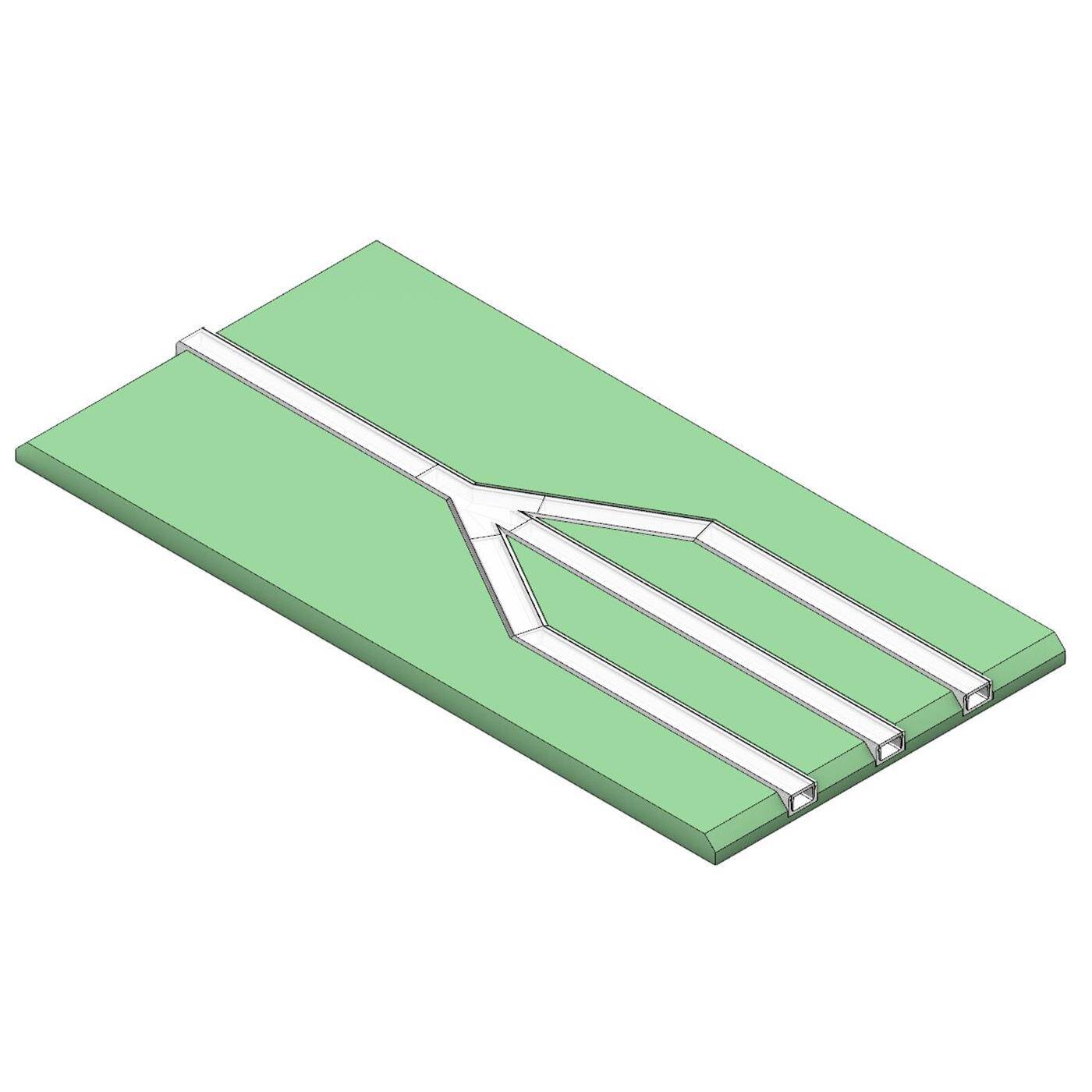 LED Drywall Panel Y-Shape 1-3-track for 12mm Strip