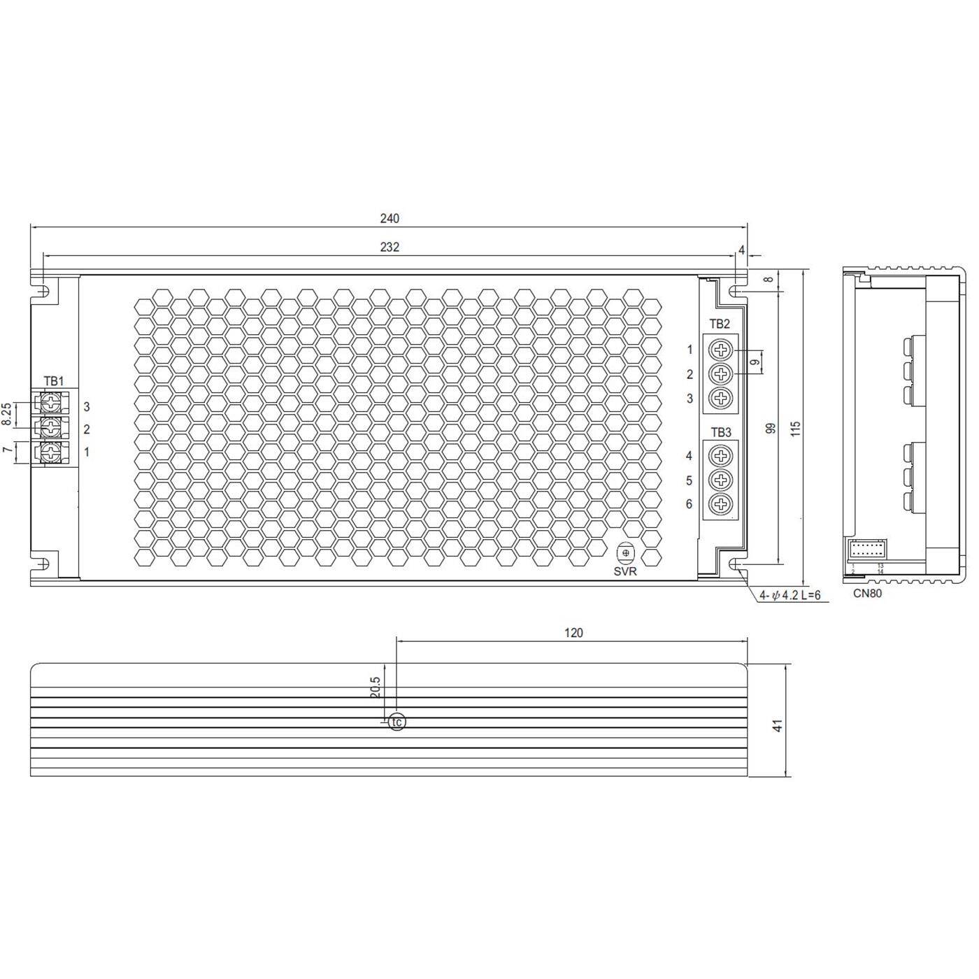 MEAN WELL UHP-1000-24 1008W 24V 42A Industrielles Netzteil